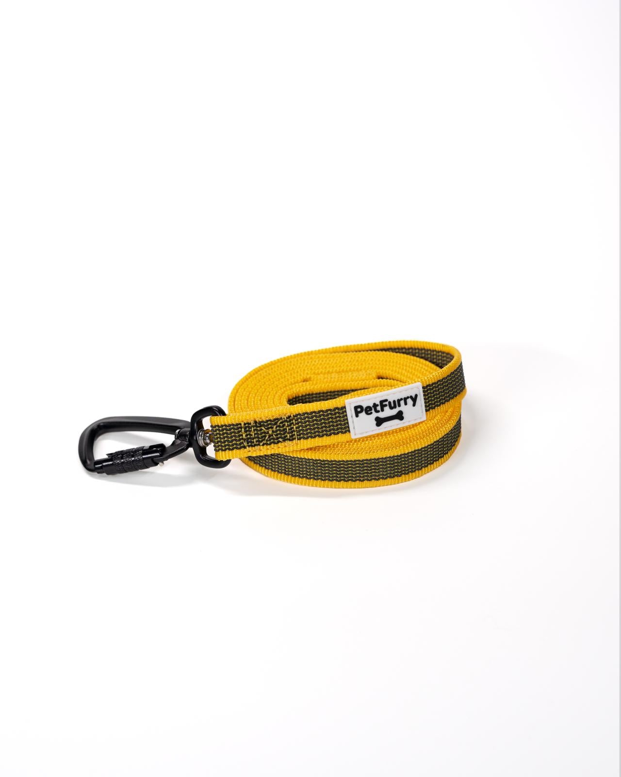PET FURRY FlexiGrip 2 m - YELLOW