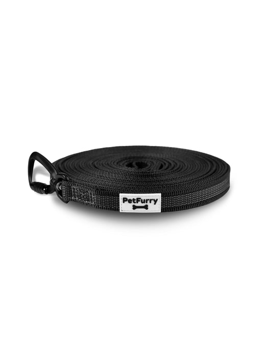 PET FURRY FlexiGrip 10 m - BLACK